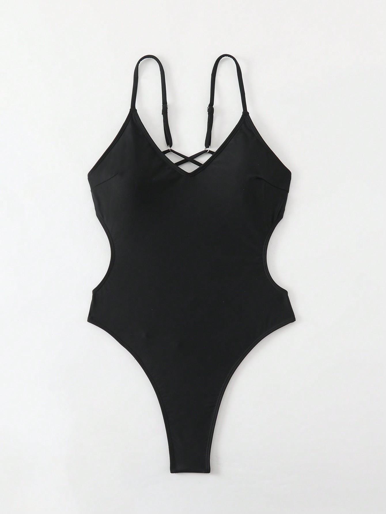 SHEIN JEDNOCZĘŚCIOWY KOSTIUM KĄPIELOWY S09__S