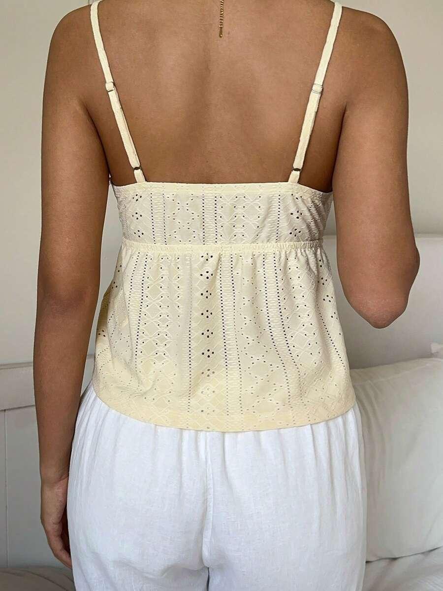 SHEIN ŻÓŁTY TOP NA RAMIĄCZKACH S06__M