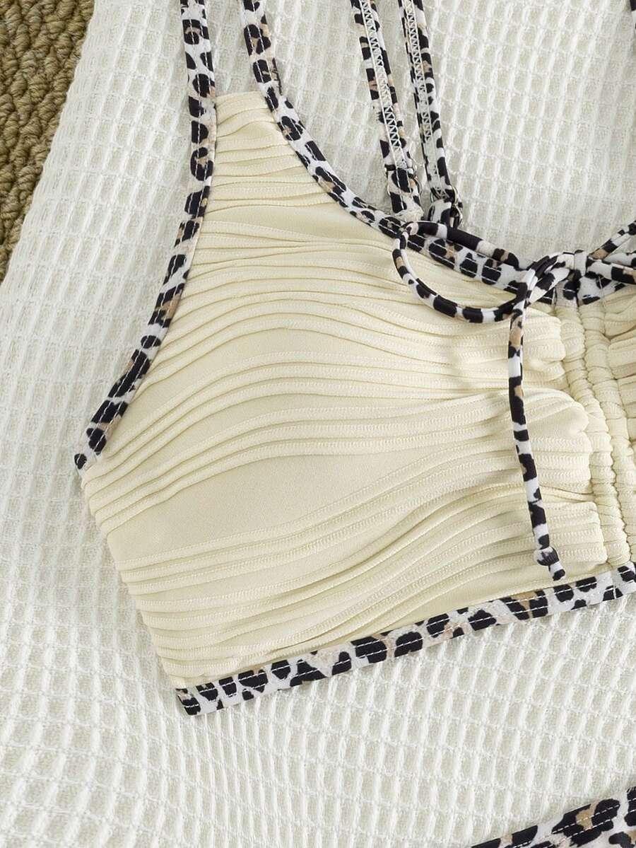 SHEIN DWUCZĘŚCIOWY STRÓJ KĄPIELOWY S09__L