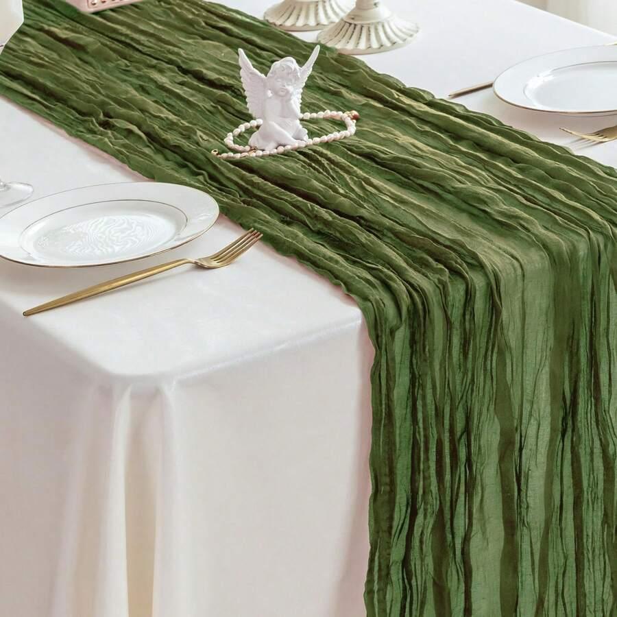 SHEIN ZIELONY BIEŻNIK NA STÓŁ S07__400X90