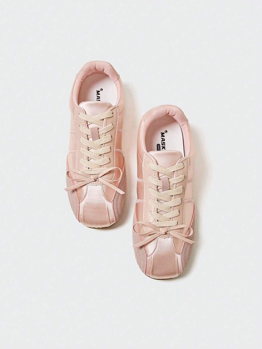 MASKERT RÓŻOWE SZNUROWANE BUTY SPORTOWE S06__36