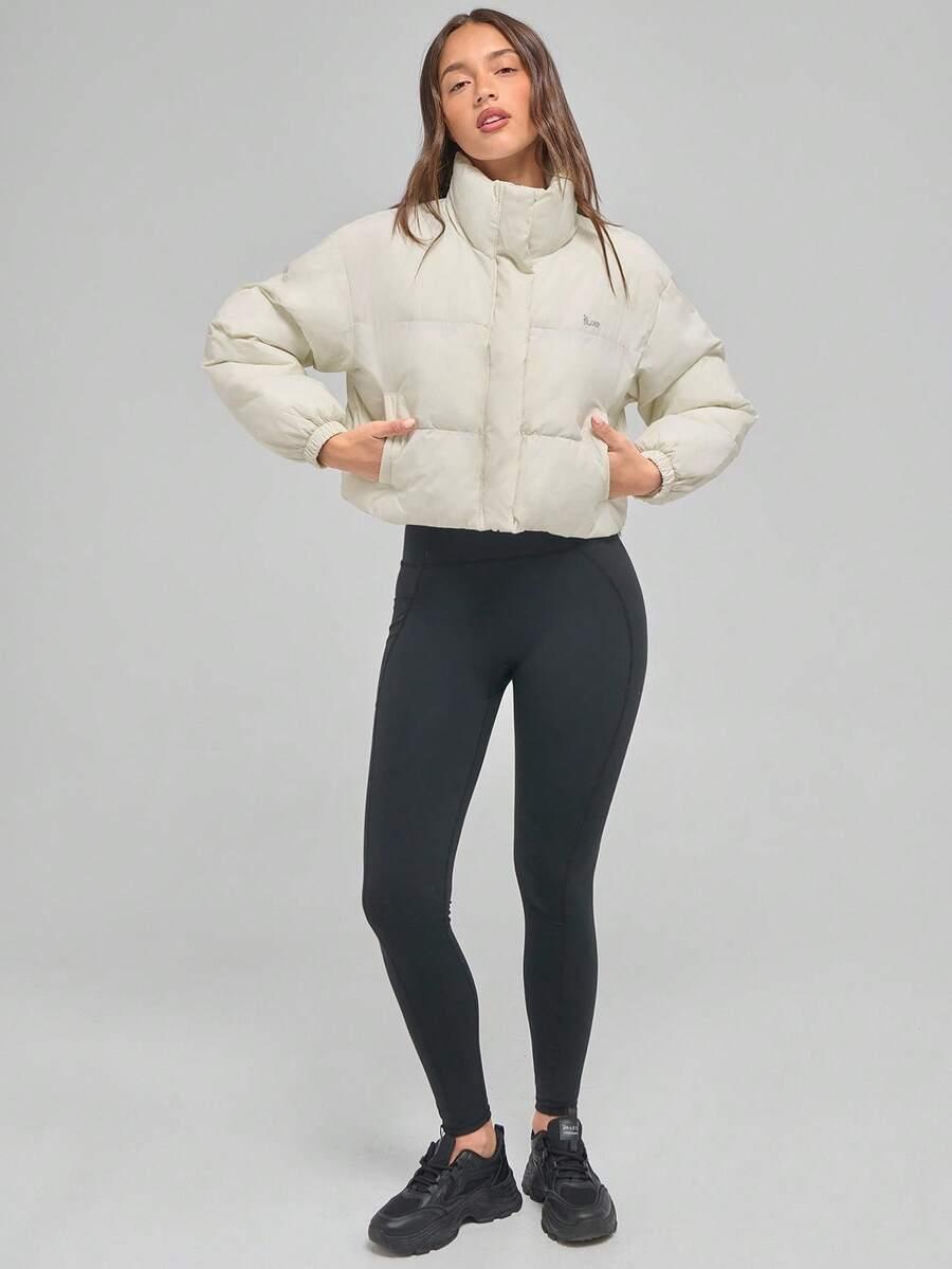SHEIN PIKOWANA BIAŁA KURTKA W01__L