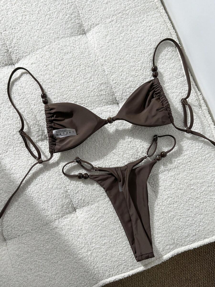 SWIM MOD BRĄZOWY STRÓJ KĄPIELOWY DWUCZĘŚCIOWY S09__S