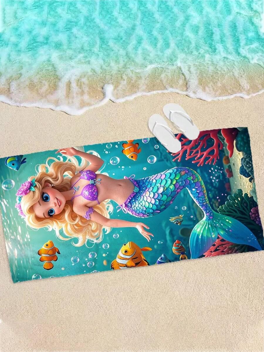 SHEIN RĘCZNIK PLAŻOWY WZÓR S07__70X140CM