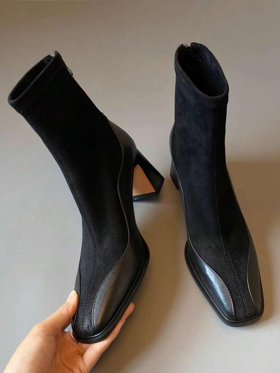 SHEIN CZARNE BOTKI OBCAS W01__36,5