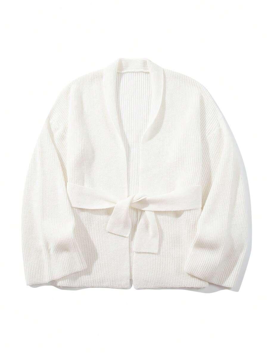SHEIN BIAŁY SWETER DŁUGI RĘKAW S06__XL