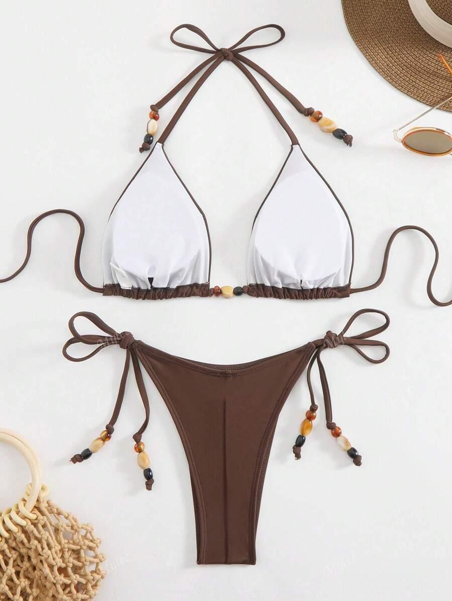 SHEIN DWUCZĘŚCIOWY STRÓJ KĄPIELOWY S09__S
