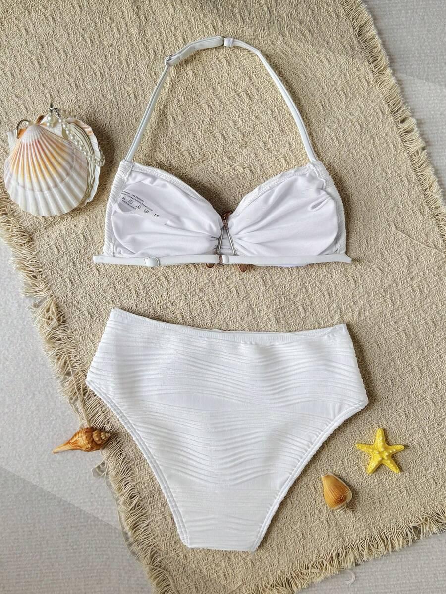 SHEIN DWUCZĘŚCIOWY STRÓJ KĄPIELOWY TEKSTURA S09__146/152