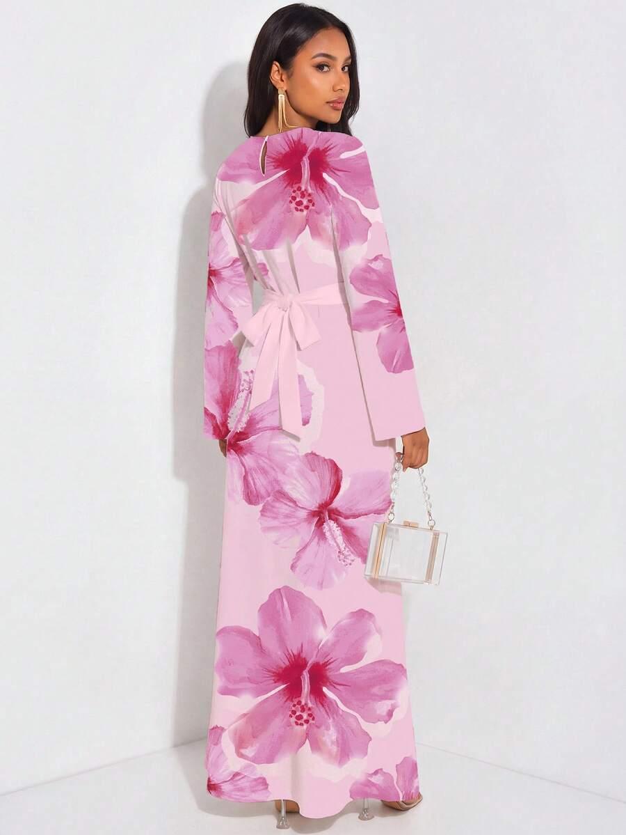 VEILORIE MAXI SUKIENKA KWIATY S06__XXL