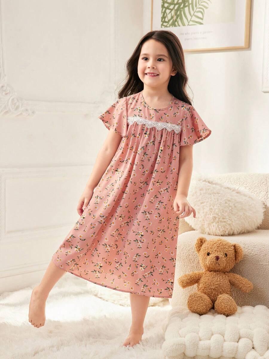 SHEIN RÓŻOWA SUKIENKA W KWIATKI S06__104