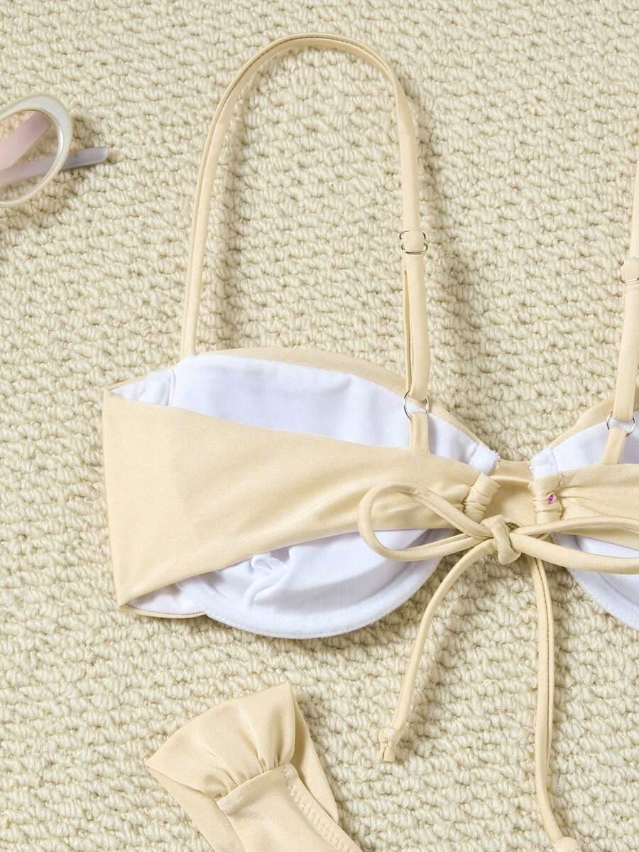 SHEIN DWUCZĘŚCIOWY STRÓJ KĄPIELOWY S09__M