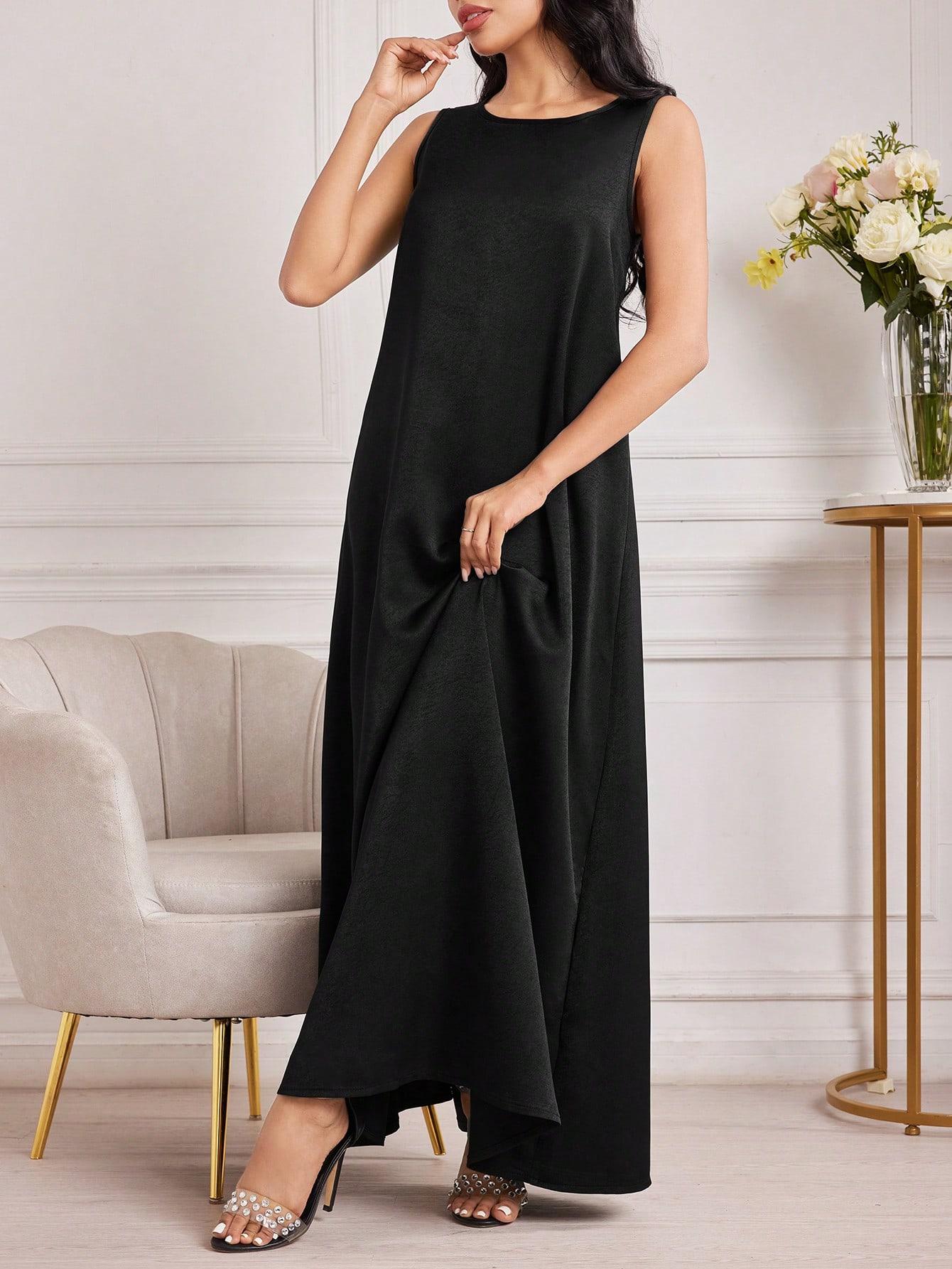 SHEIN CZARNA MAXI SUKIENKA S06__XXL