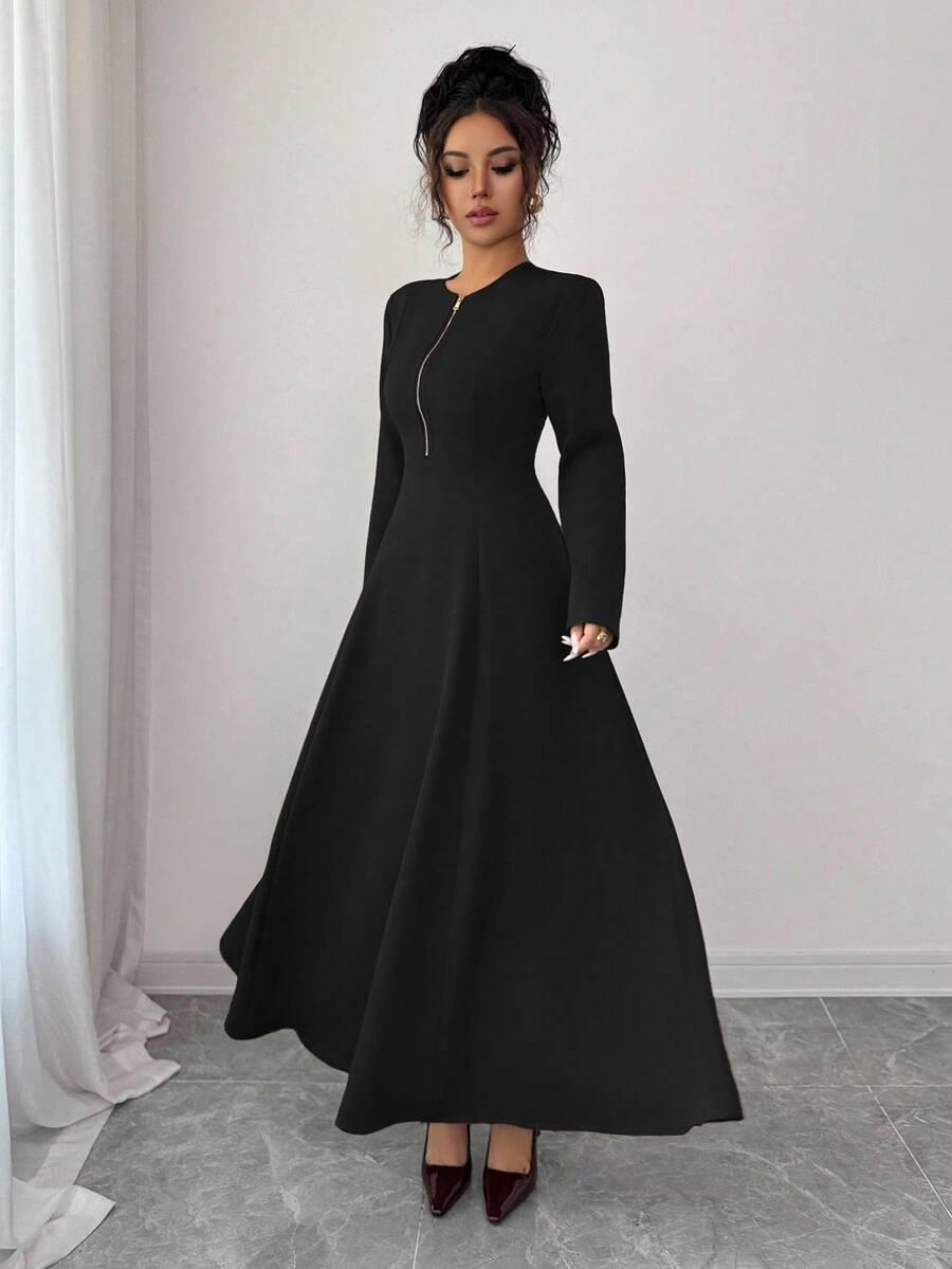 ELENZGA CZARNA MAXI SUKIENKA S06__XL