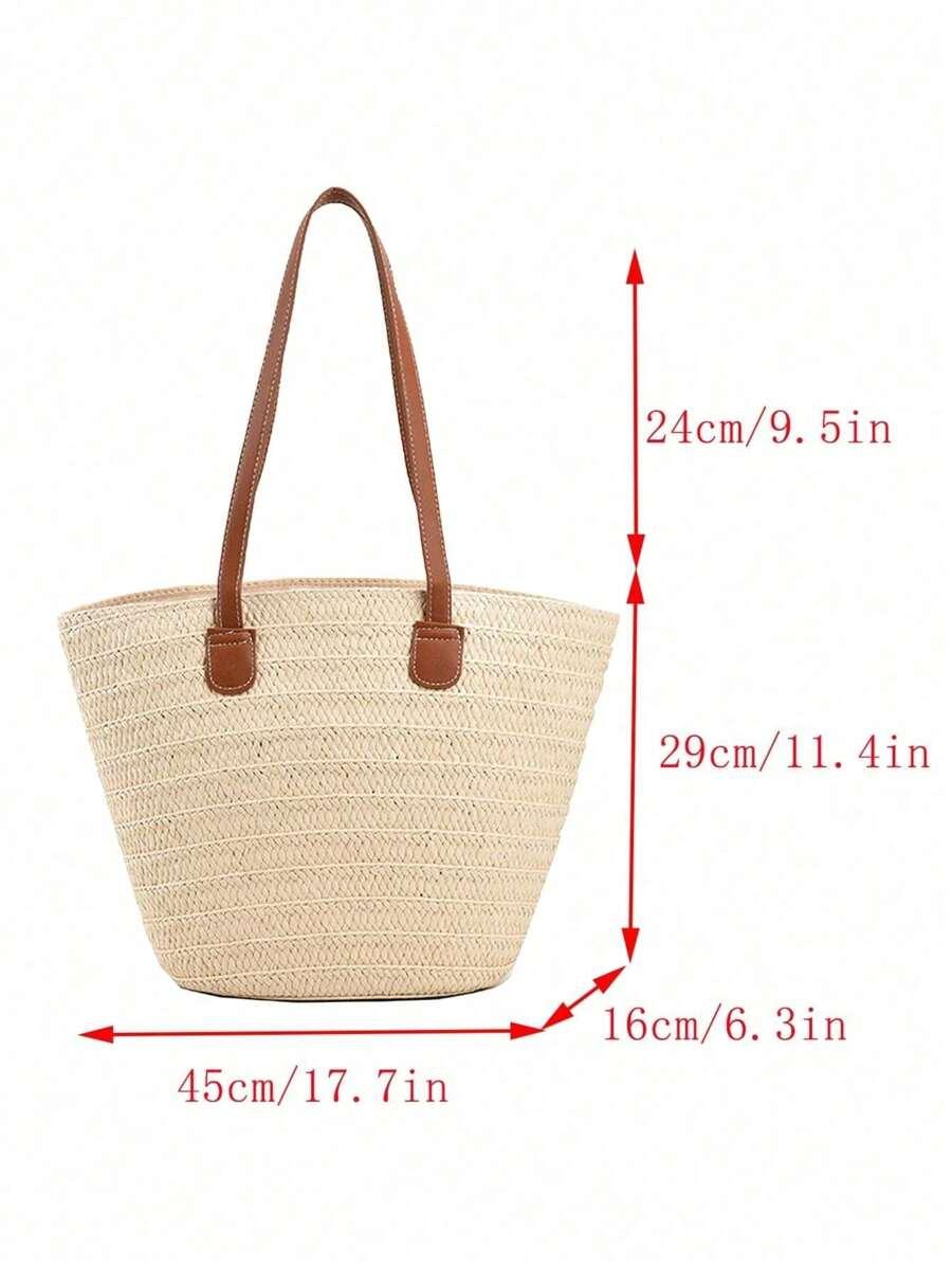 SHEIN BEŻOWA TOREBKA NA RAMIĘ S07__45X16X29