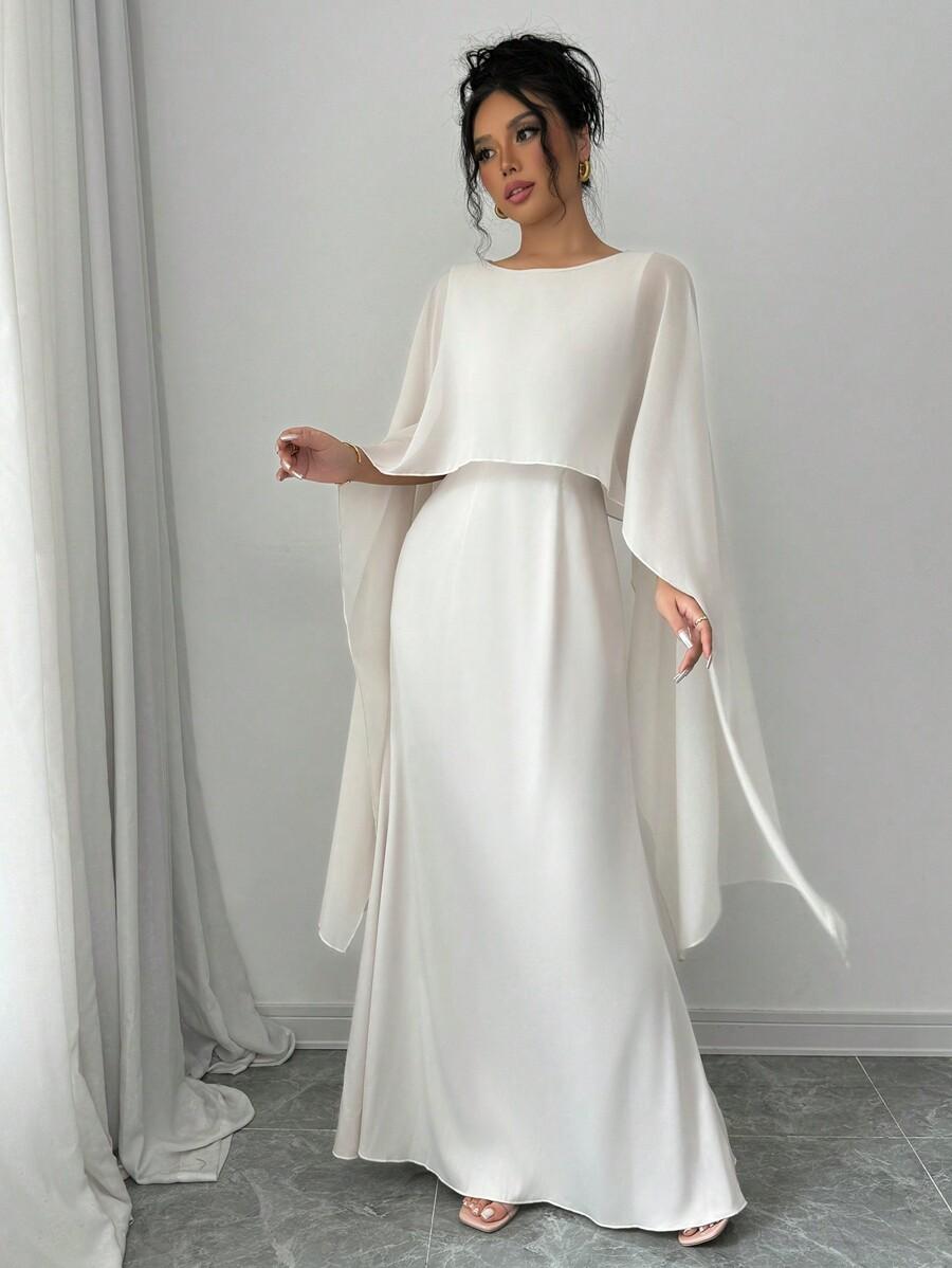 SHEIN SZARA SATYNOWA SUKIENKA NARZUTKA S06__XXL