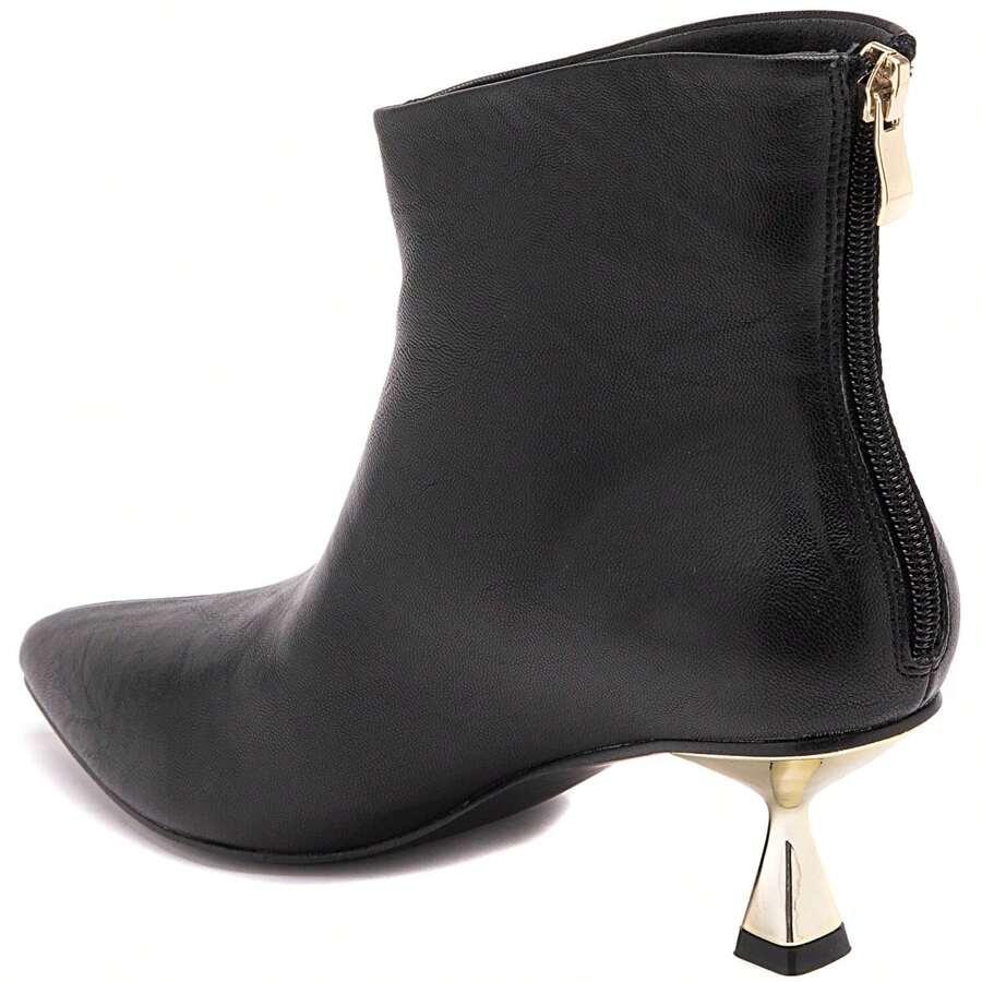 SHEIN CZARNE BOTKI IMITACJA SKÓRY OBCAS W01__41