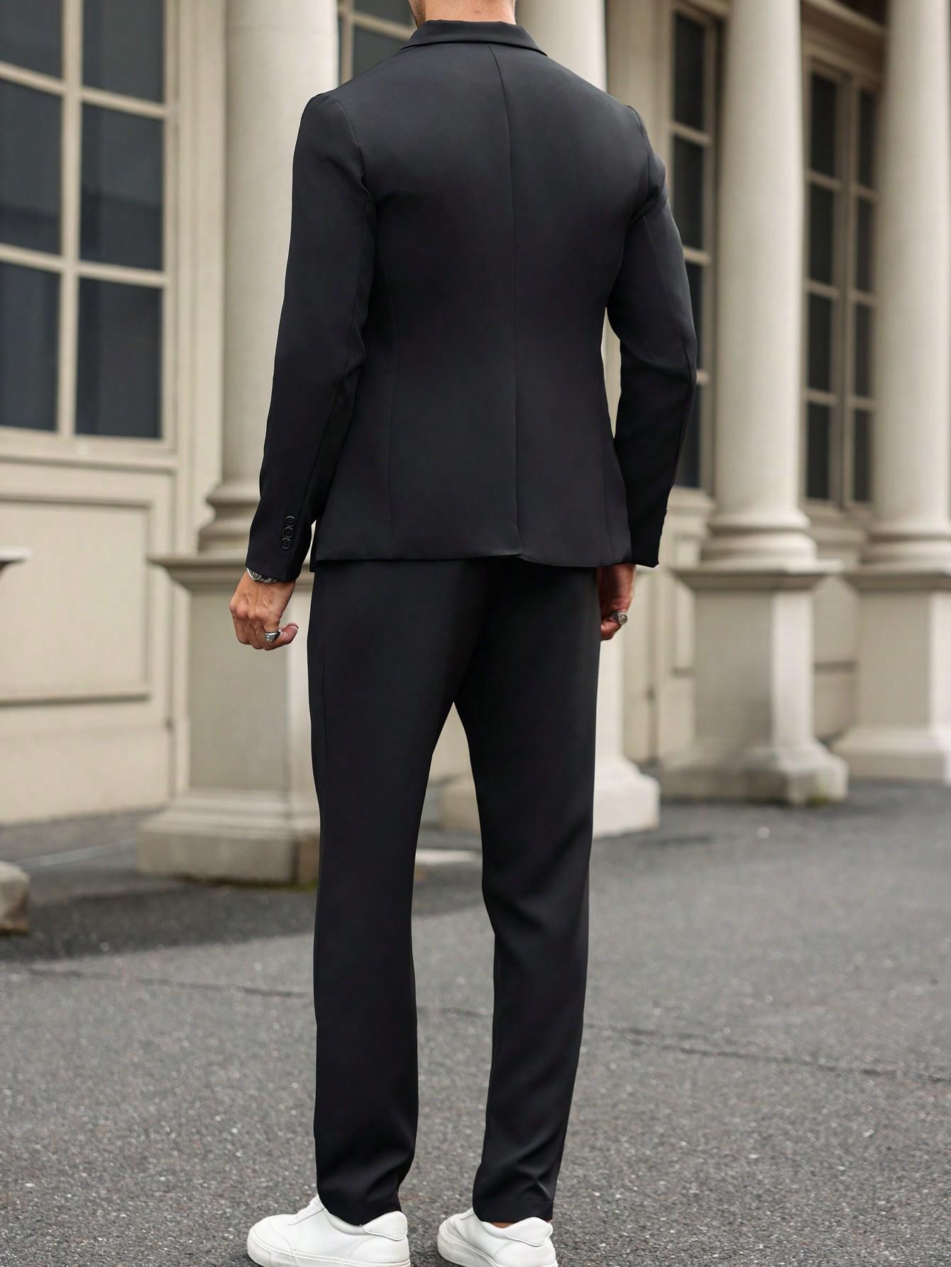SHEIN MARYNARKA SPODNIE KOMPLET S06__L