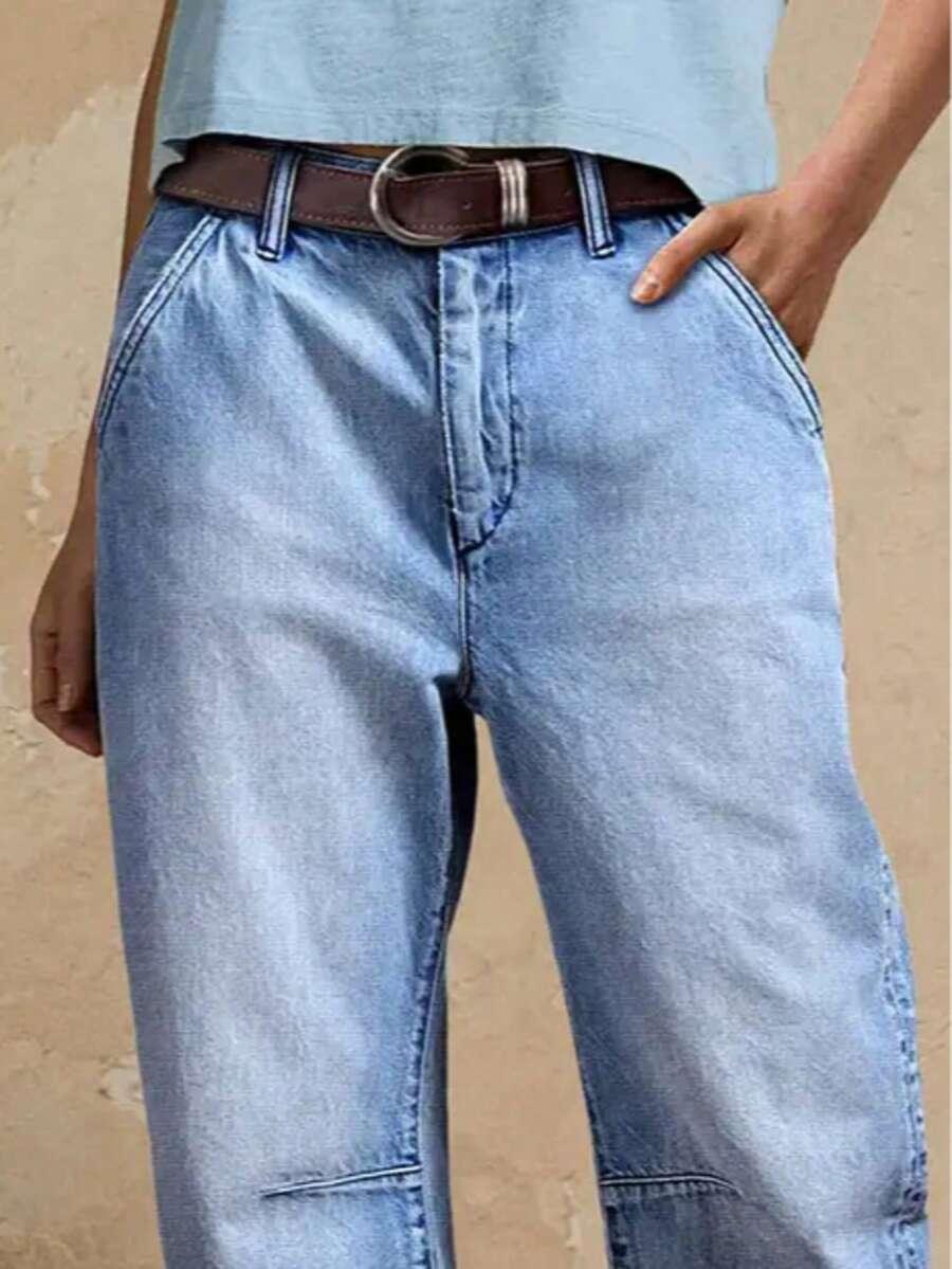 SHEIN NIEBIESKIE SPODNIE JEANS S06__S
