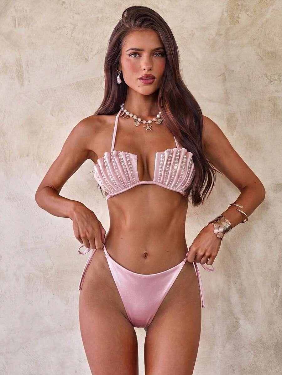 SHEIN DWUCZĘŚCIOWY STRÓJ KĄPIELOWY S09__M