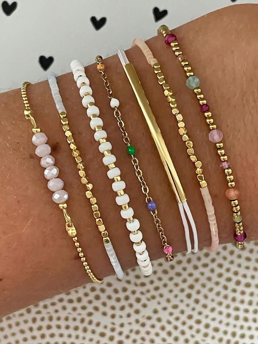 SHEIN ZESTAW BRANSOLETEK 7-PACK S07