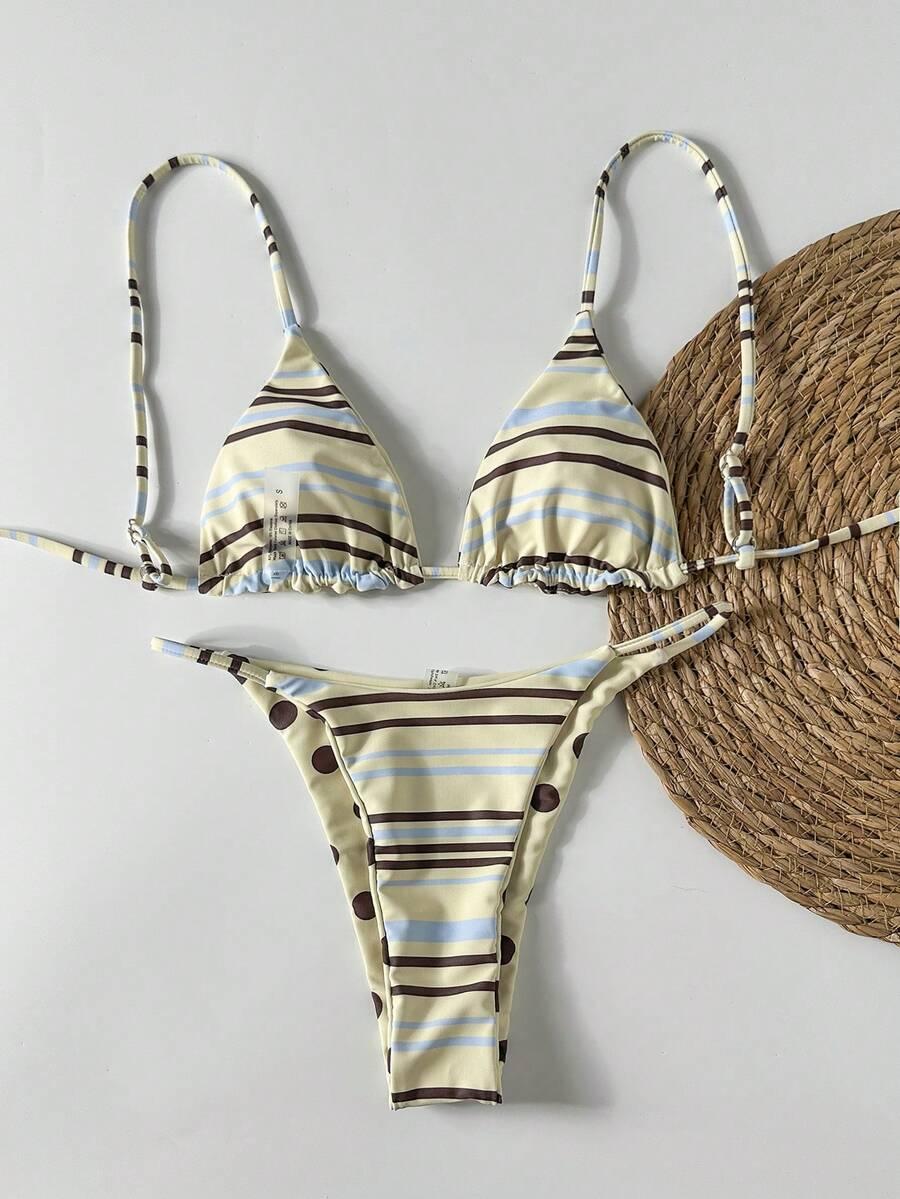 SHEIN DWUCZĘŚCIOWY STRÓJ KĄPIELOWY WZÓR S09__L