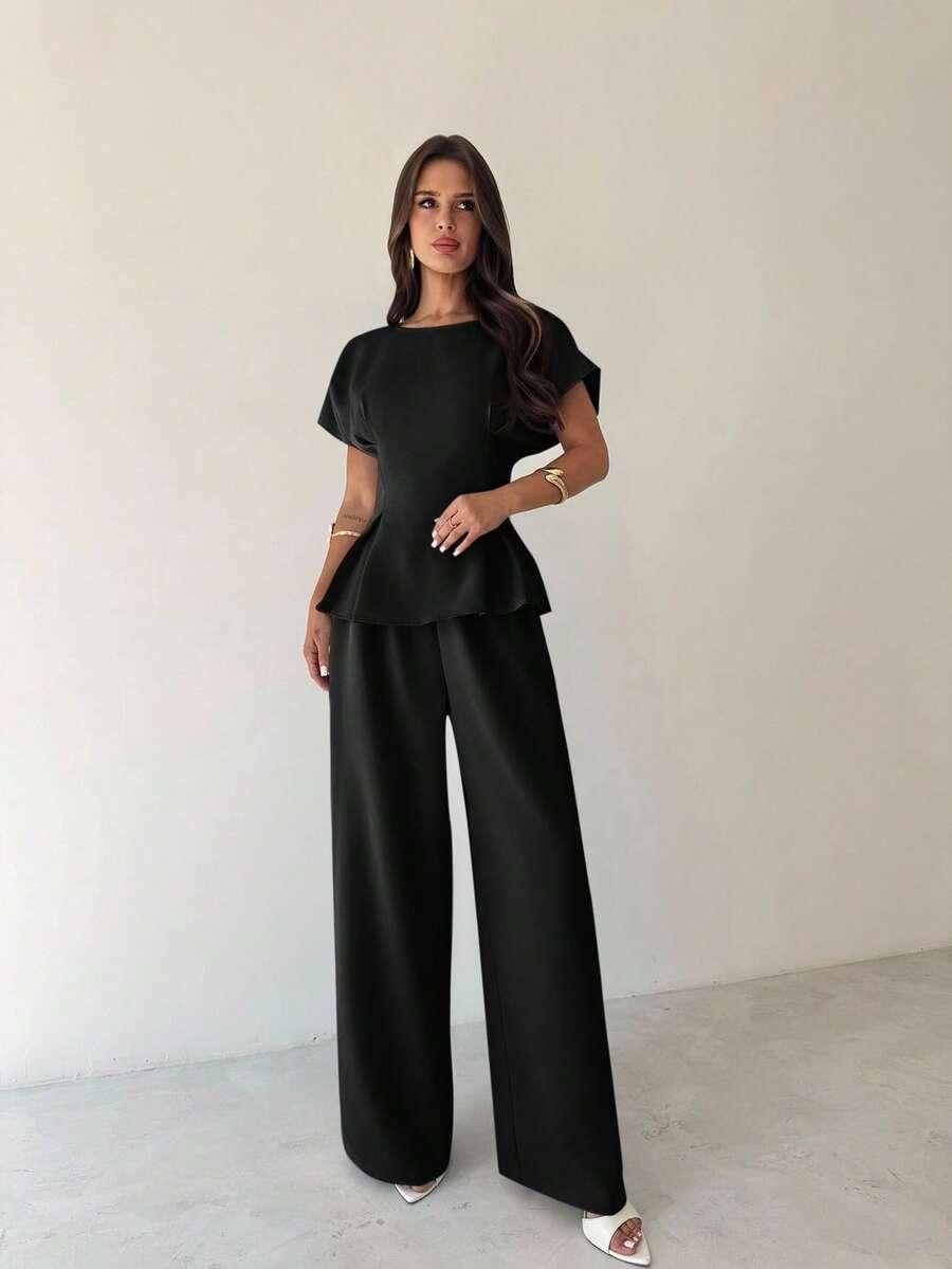SHEIN BLUZKA SPODNIE KOMPLET S06__XS