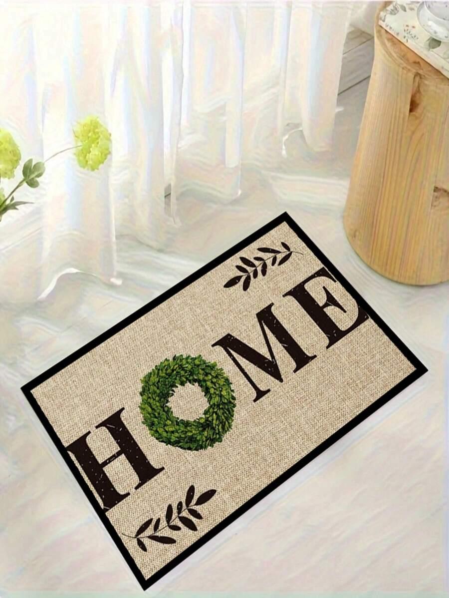 SHEIN BEŻOWA WYCIERACZKA NAPIS HOME S07__50X80CM
