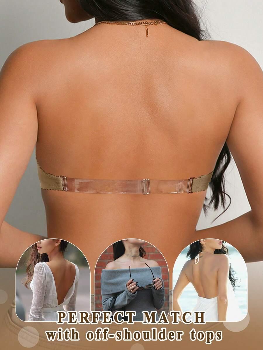 SHEIN BRĄZOWY BIUSTONOSZ MODELUJĄCY S09__80A
