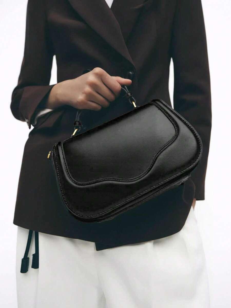 SHEIN CZARNA TOREBKA ZATRZASK S07__24X17