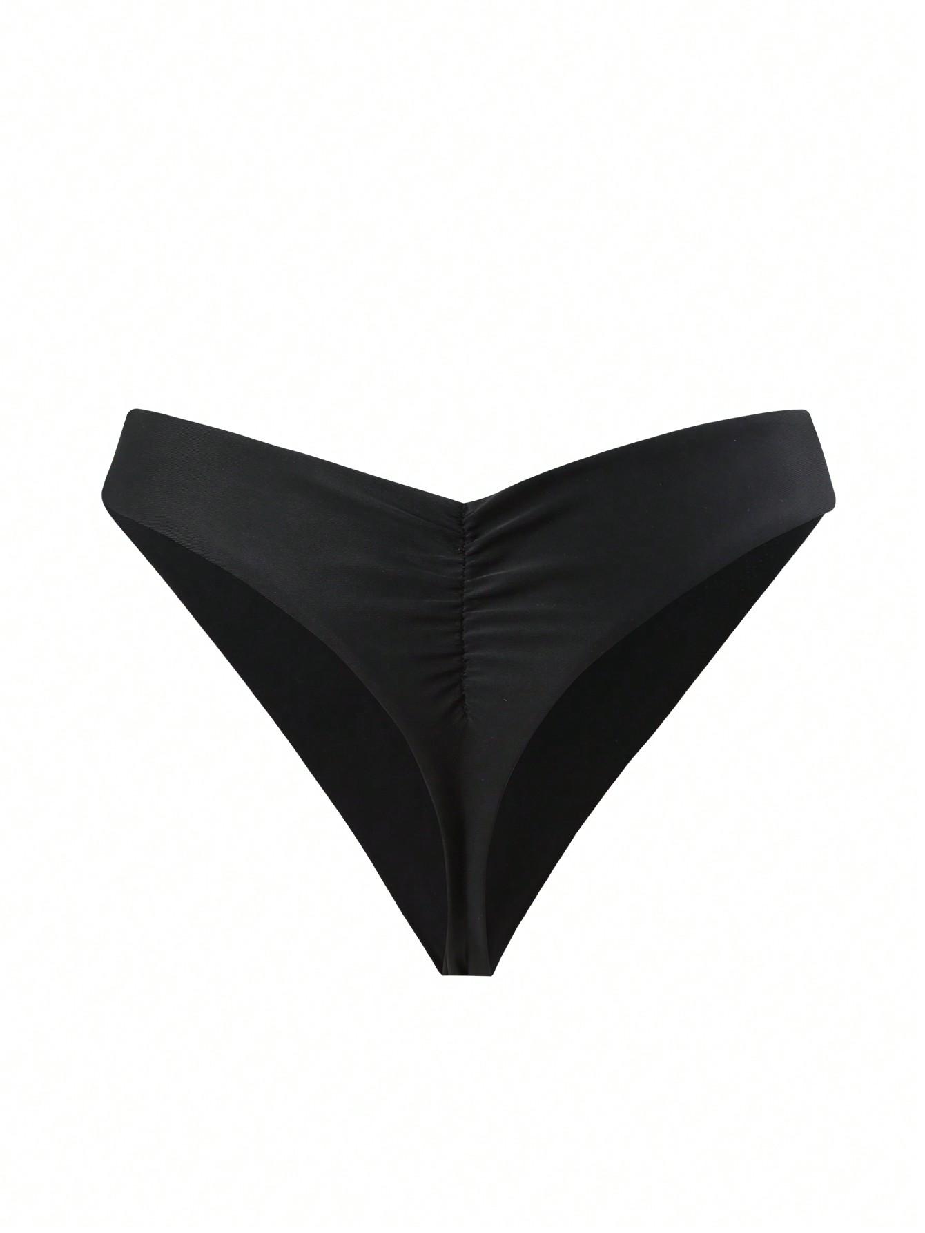 SHEIN CZARNY DÓŁ OD BIKINI S06__L