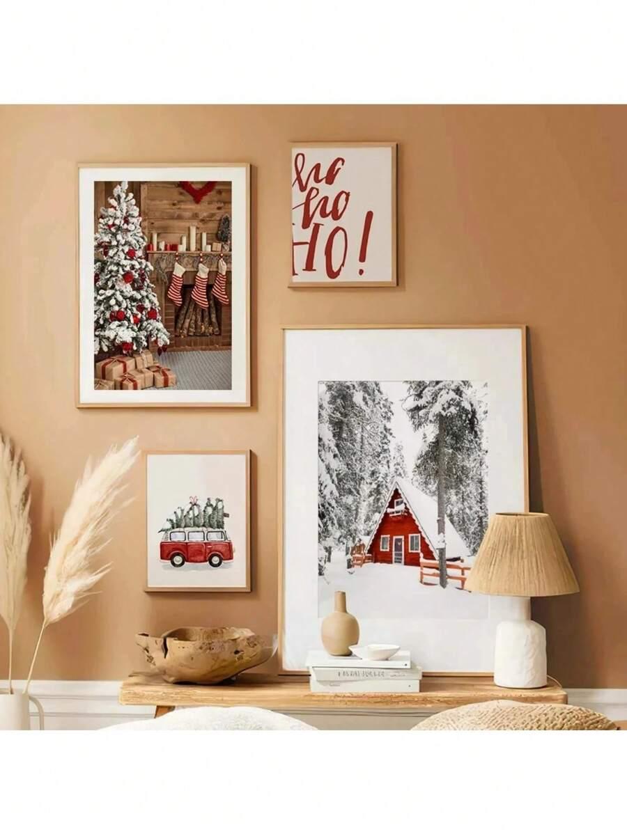 SHEIN PLAKAT ŚWIĄTECZNY MOTYW BDD__50X70CM
