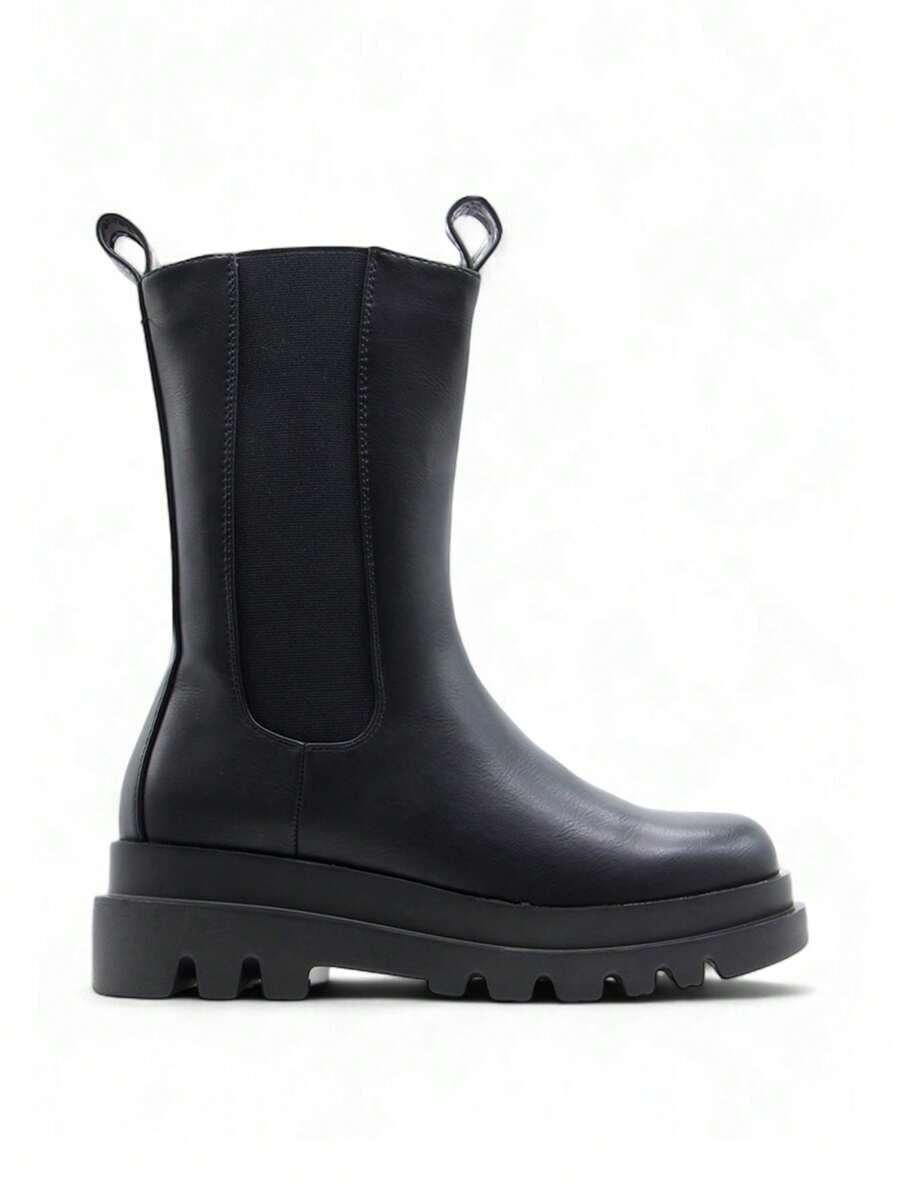SHEIN CZARNE BOTKI ZAMEK W01__38