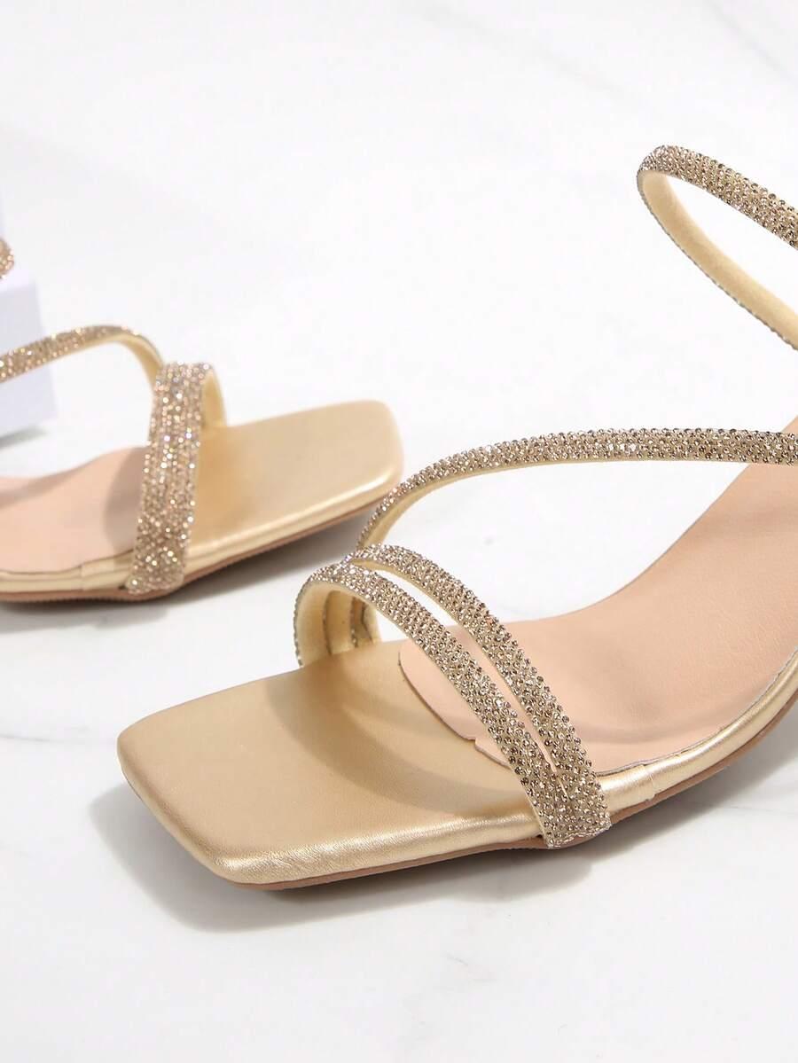 SHEIN ZŁOTE KLAPKI OBCAS S06__39
