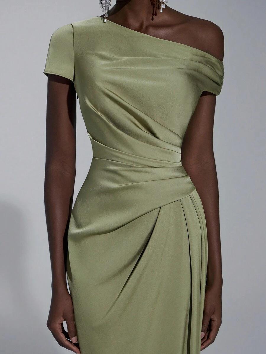 SHEIN ZIELONA MAXI SUKIENKA S06__XS