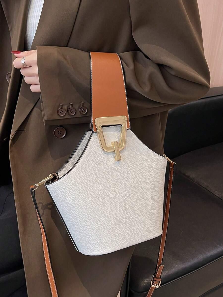 SHEIN BIAŁA TOREBKA ZDOBIENIE S07__26X11X20