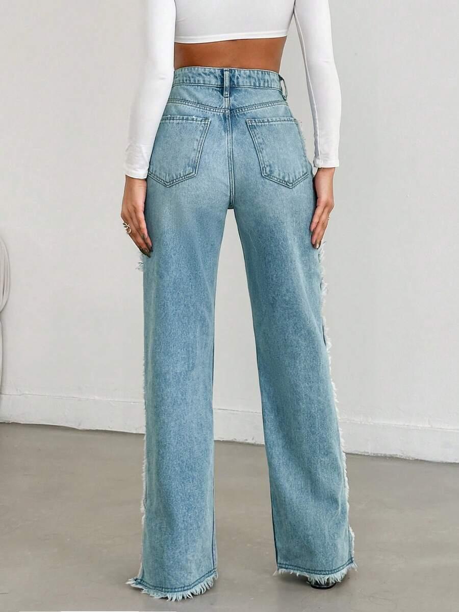 EURMUSE NIEBIESKIE SPODNIE JEANS PK01__L