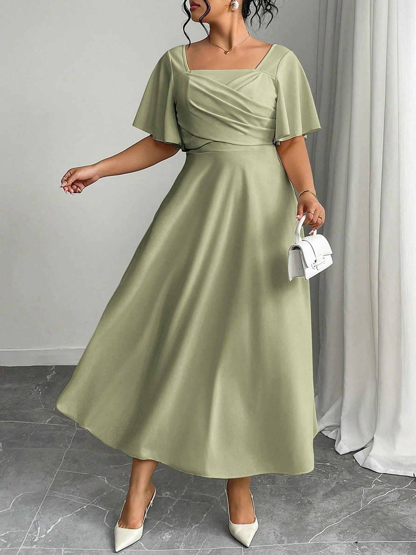 SHEIN ZIELONA MAXI SUKIENKA S06__50