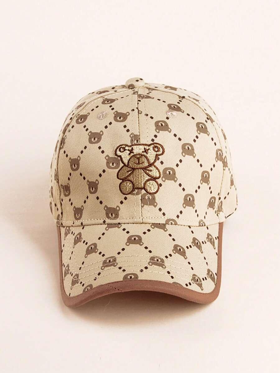 SHEIN BRĄZOWA CZAPKA Z DASZKIEM S07