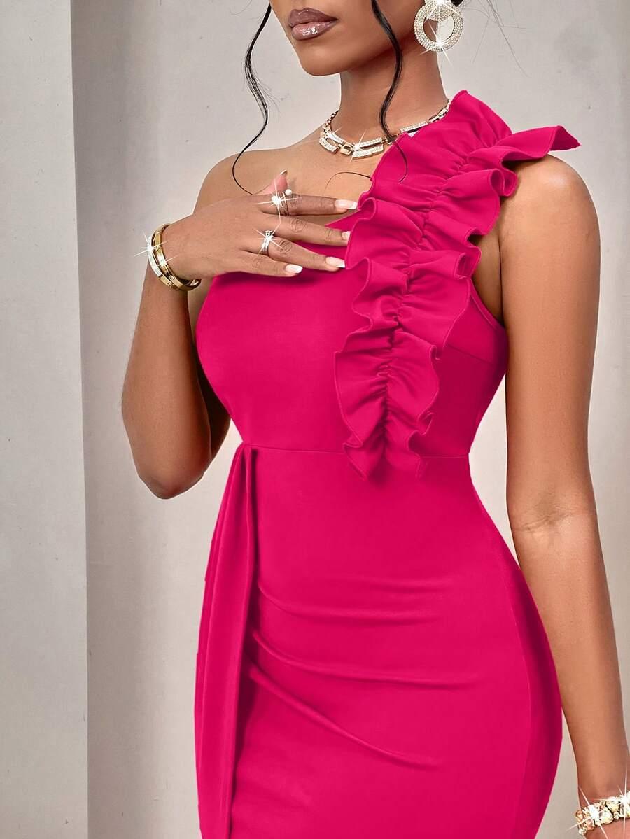 SHEIN RÓŻOWA MAXI SUKIENKA PK01__M