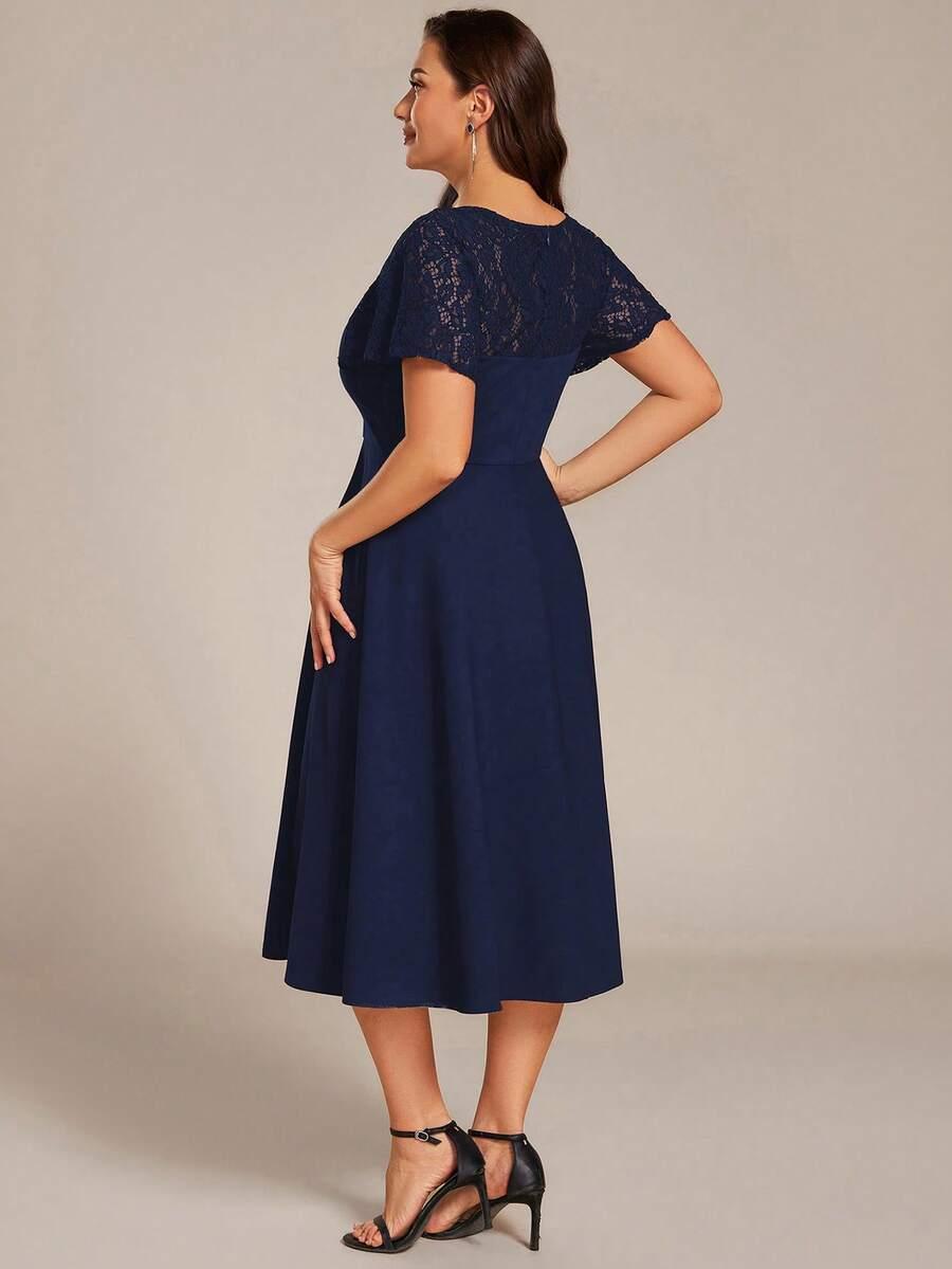 EVERPRETTY GRANATOWA MIDI SUKIENKA S06__54