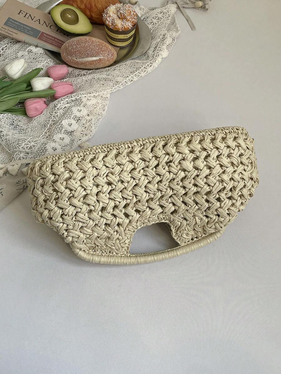 SHEIN BEŻOWA TOREBKA TEKSTURA S07__12X35CM