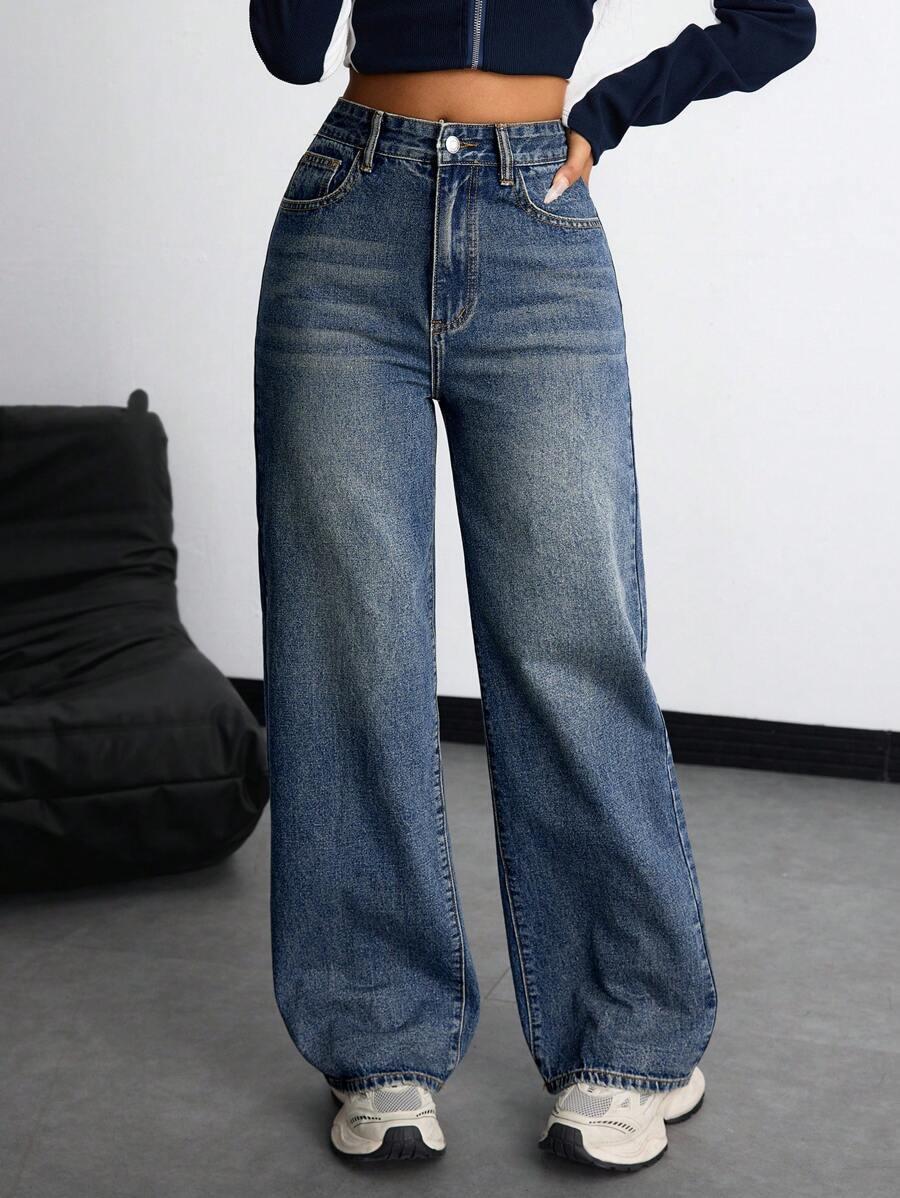 SHEIN NIEBIESKIE SPODNIE JEANS S06__XL