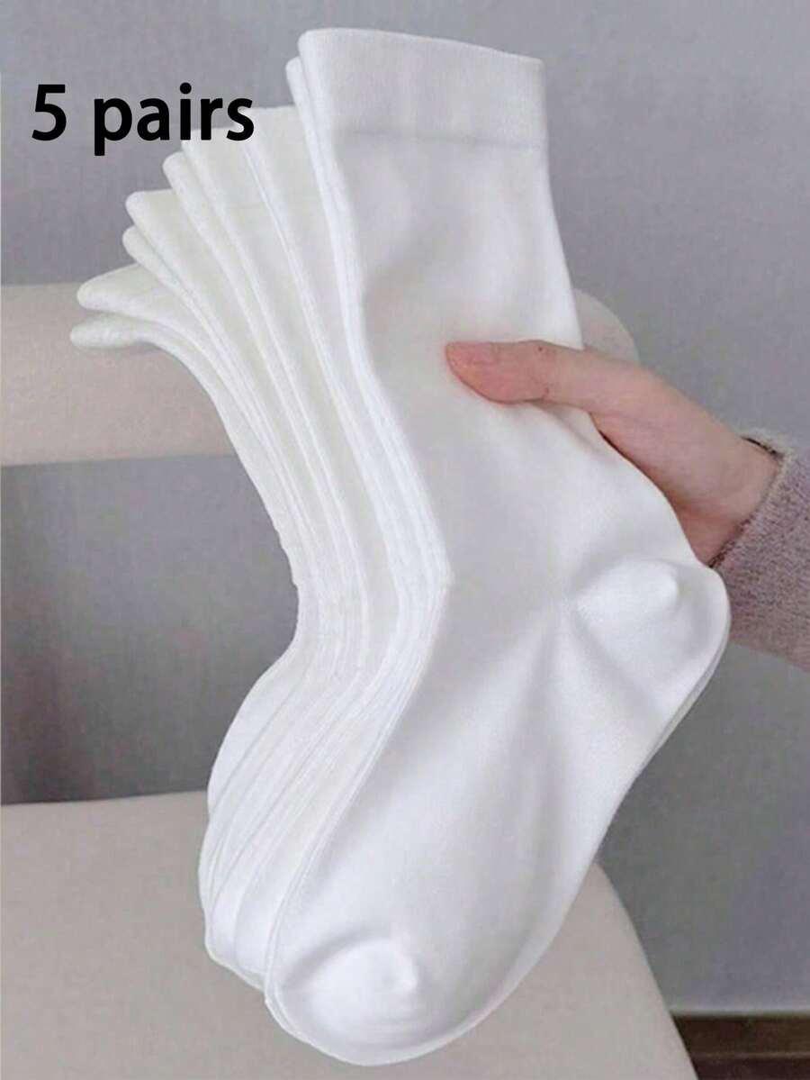SHEIN BIAŁE SKARPETY 5-PACK S07__36-39