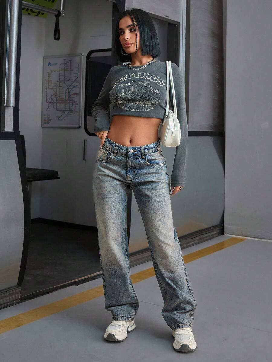 CASUGLOW NIEBIESKIE SPODNIE JEANS S06__M
