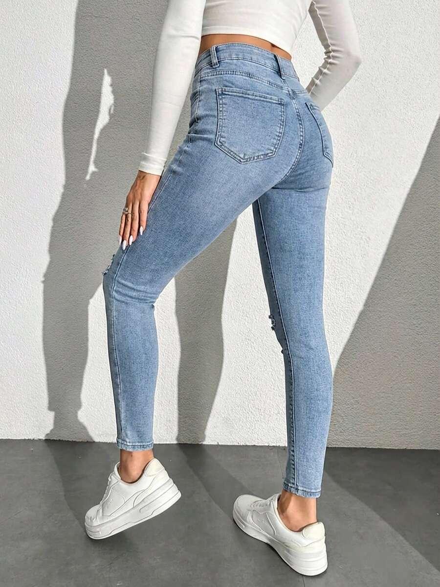 SHEIN NIEBIESKIE SPODNIE JEANS S06__M