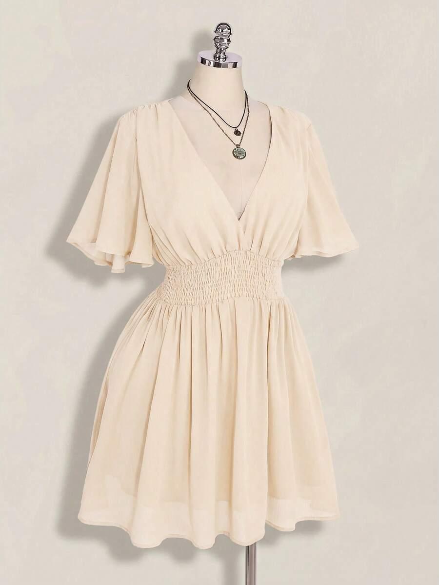SHEIN BEŻOWA MINI USKIENKA S06__46