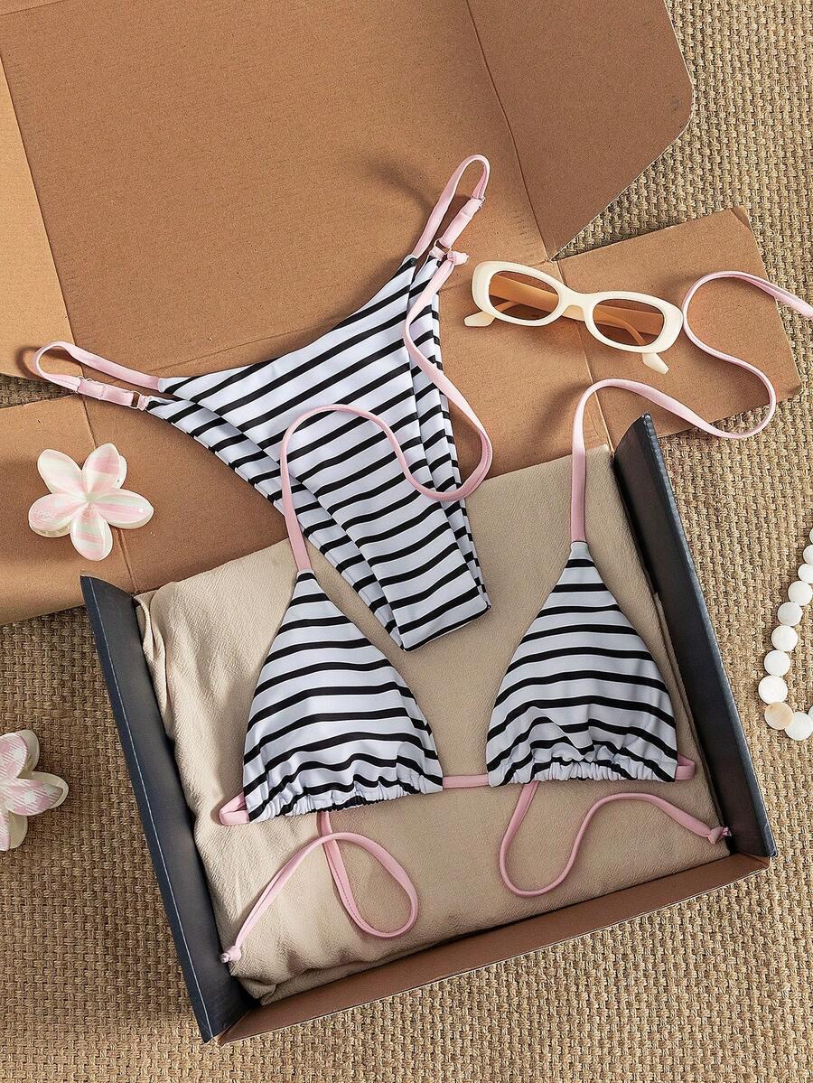 SHEIN DWUCZĘŚCIOWY STRÓJ KĄPIELOWY S09__M