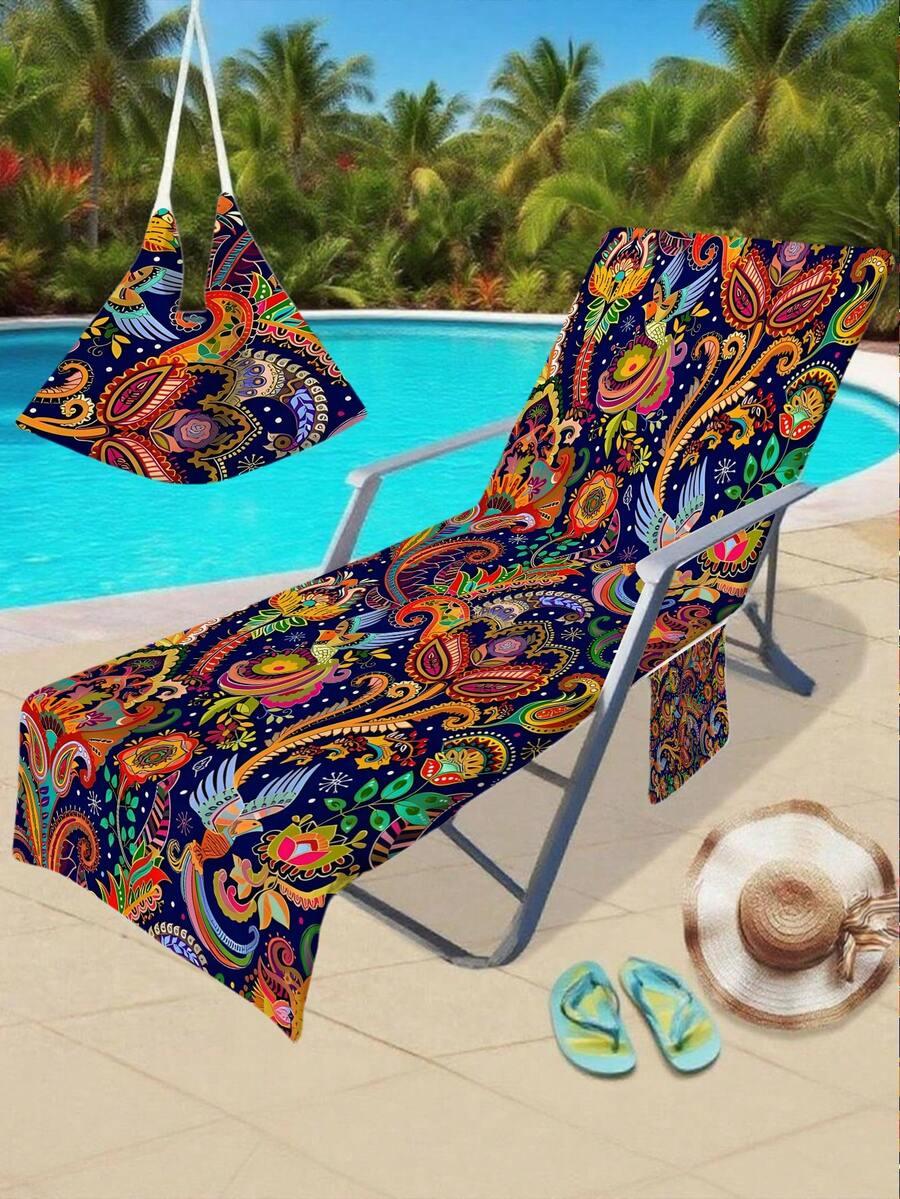 SHEIN RĘCZNIK PLAŻOWY PRINT S07__90X180CM
