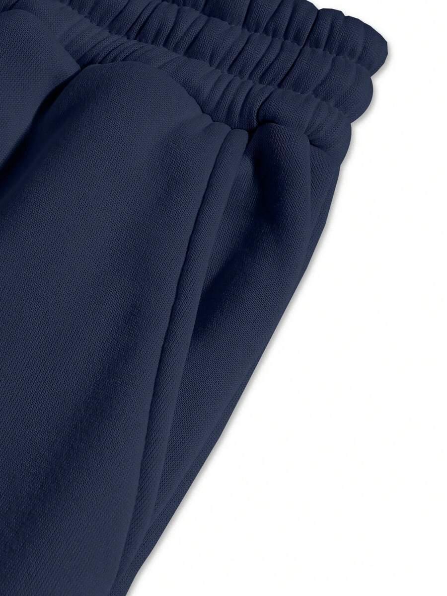 MANFINITY GRANATOWY KOMPLET BLUZA SPODNIE DRESOWE S06__M
