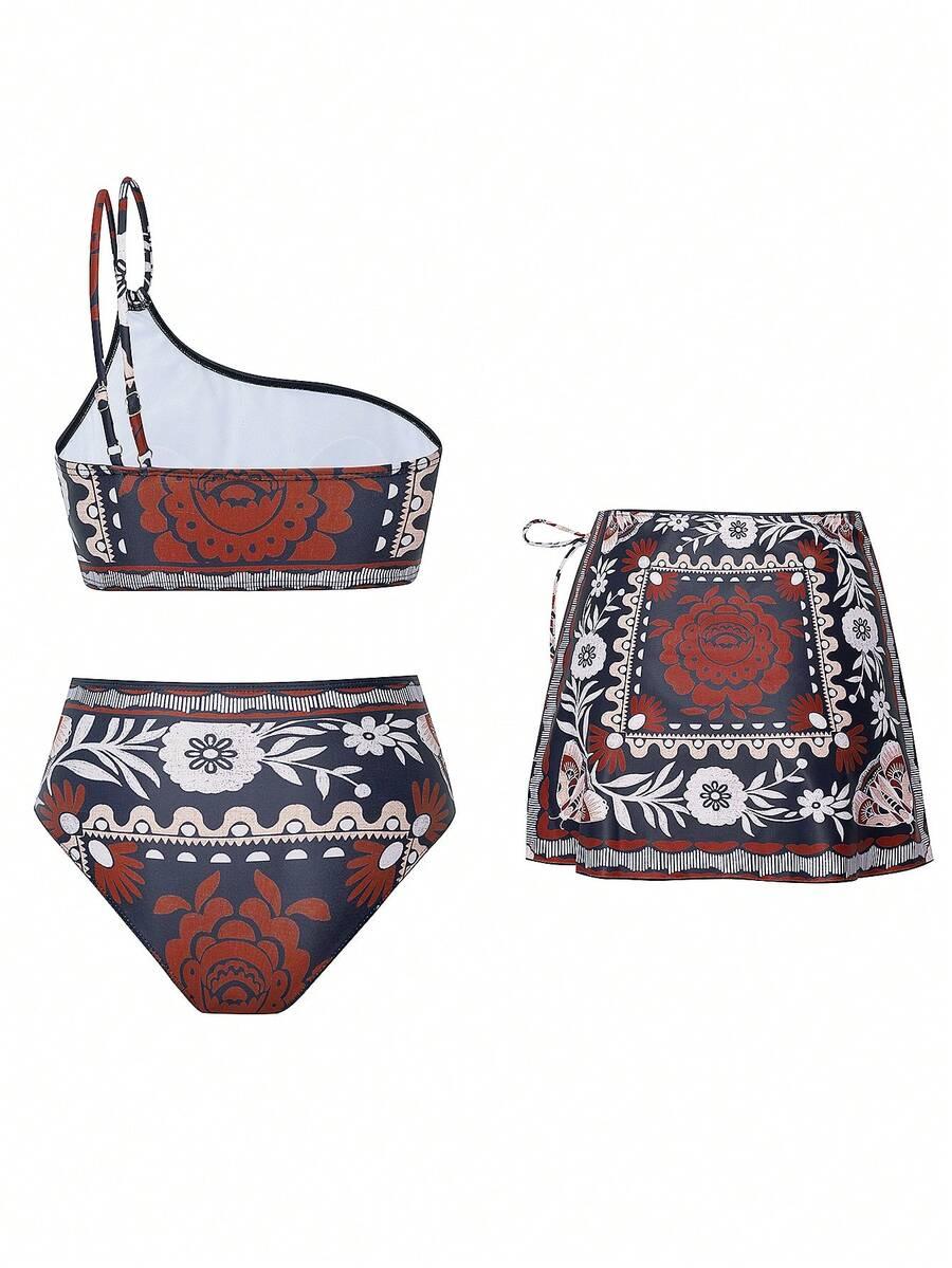 SHEIN TRZYCZĘŚCIOWY STRÓJ KĄPIELOWY S09__S